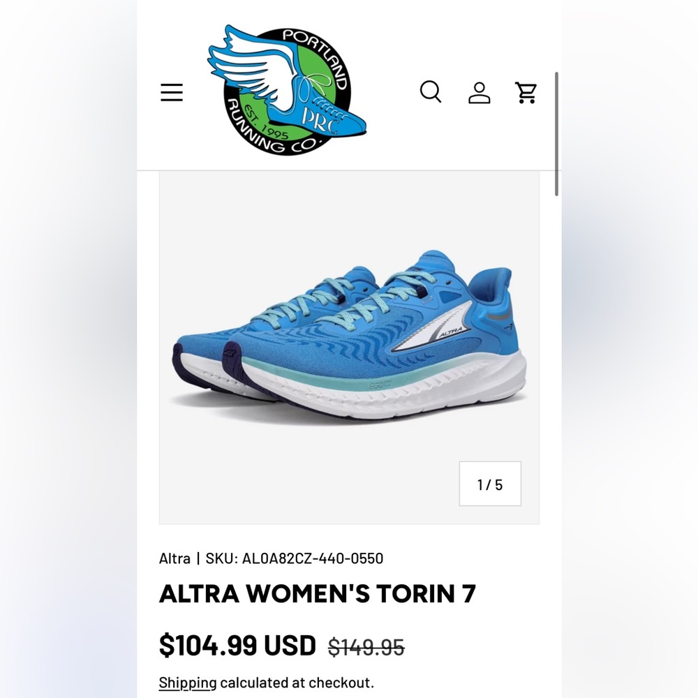 Altra Blue Athletic Running Shoes (7)